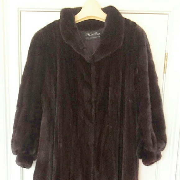 GENUINE Black Ranch Mink Coat (Full Length) - Picture 1 of 4