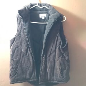 Wilson leather suede vest