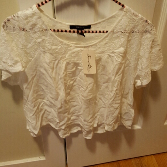 White crop top
