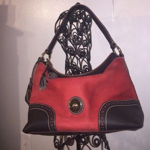 Dooney & Bourke Red Suede Purse