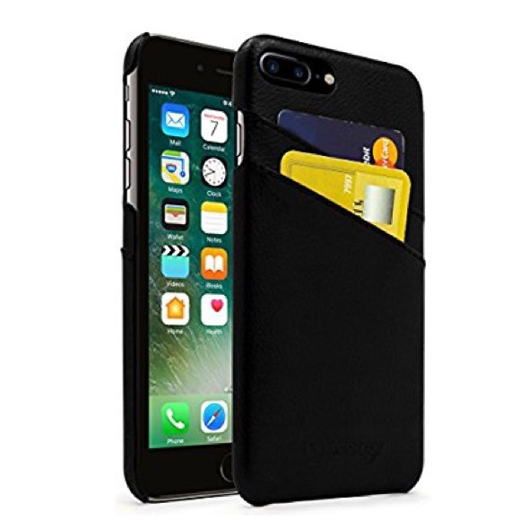 iPhone8+/7+ Leather Credit card slot case - Picture 3 of 6