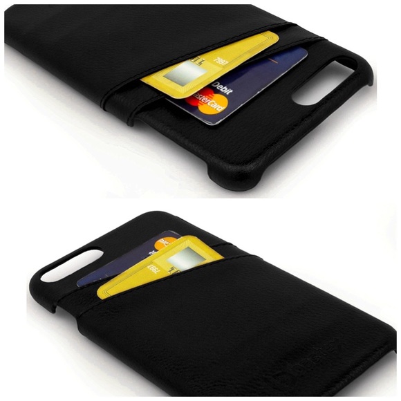 iPhone8+/7+ Leather Credit card slot case - Picture 4 of 6