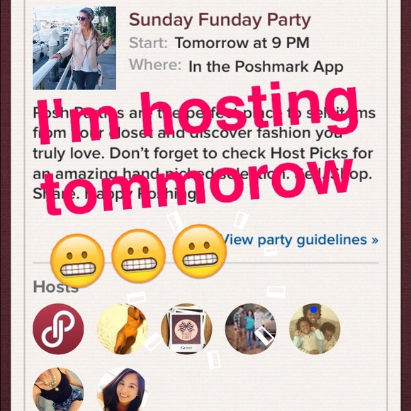 I'll be hosting tomorrow 😬😬