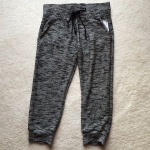PacSun Pants - gray marl cropped joggers