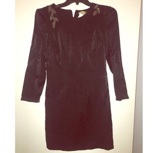 Black mini dress. size S.