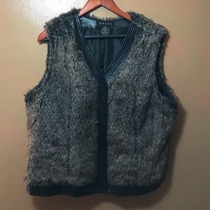 Faux fur vest