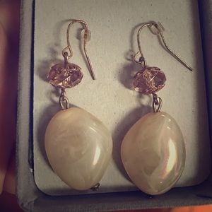 *NWOT* Real Gem Earrings