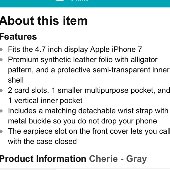 iPhone 8/7 Faux Alligator wallet case - Picture 3 of 7