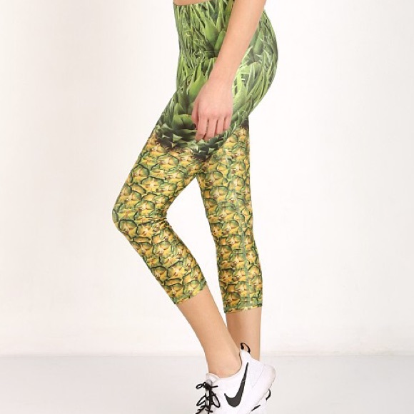 pineapple workout pants