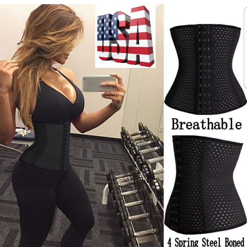 4 SPIRAL STEEL BONING WAIST TRAINER SHAPE..Fast results - Picture 3 of 7