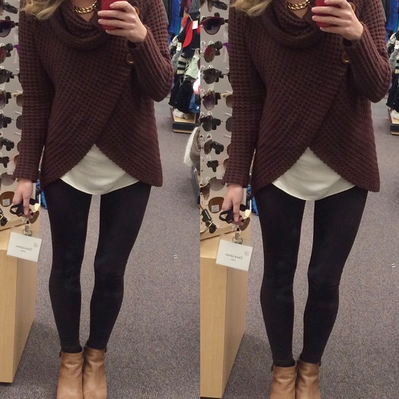 🎉CLOSEOUT🎉 Faux-Suede Leggings - Picture 4 of 4