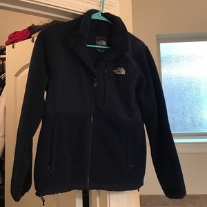 Navy Blue North Face Fleece, size small