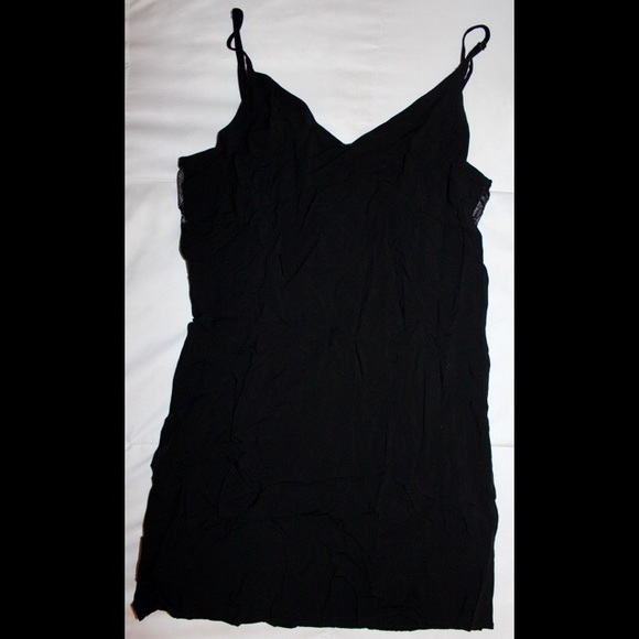 Black V-Neck Short Dress