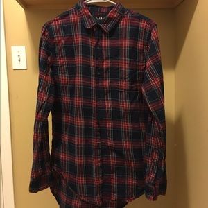 Men's Pacsun plaid flannel button down shirt