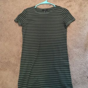 Brand new Forever 21 green striped dress