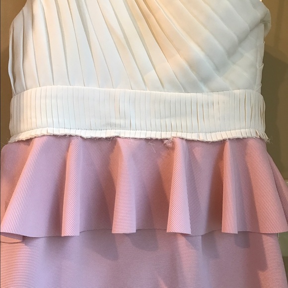 Three Floor One Shoulder Ruffle Dress - Picture 2 of 3