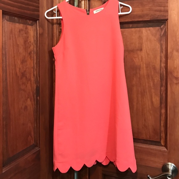 Coral Scalloped Dresd