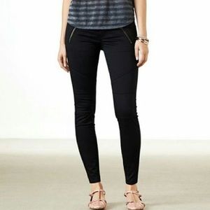 American Eagle black Moto Jeggings