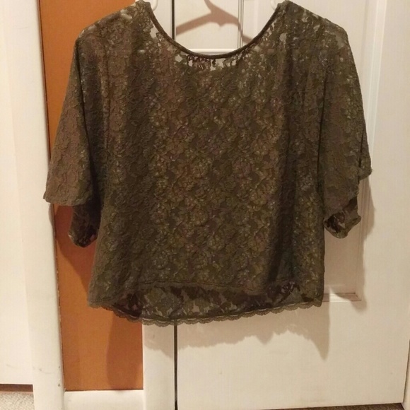 Green lace shirt