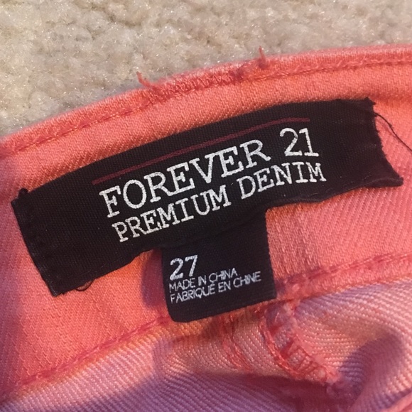 Peach Skinny Jeans - Picture 2 of 2