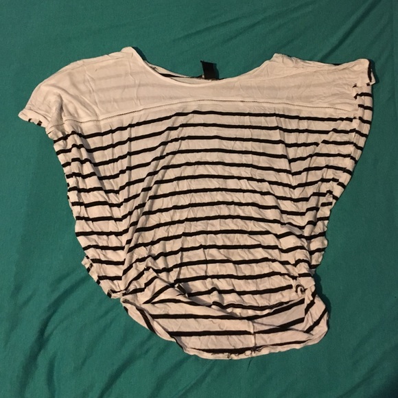 White and black shirt