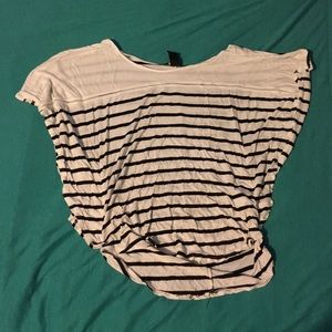 White and black shirt