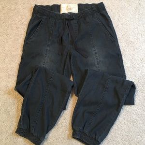 Bella Dahl black denim joggers - XS