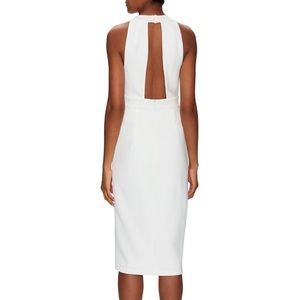 NWT Pure Navy V-Neck Halter Dress in white