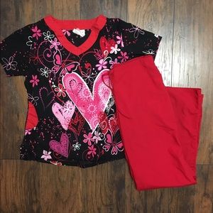 ❌sold❌UA Scrub Top sz S with S Scrub Pants