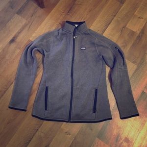 Patagonia gray better sweater zip up