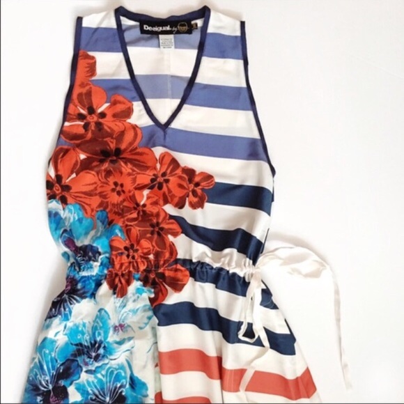 DESIGUAL C. Lacroix striped maxi dress - Picture 3 of 4