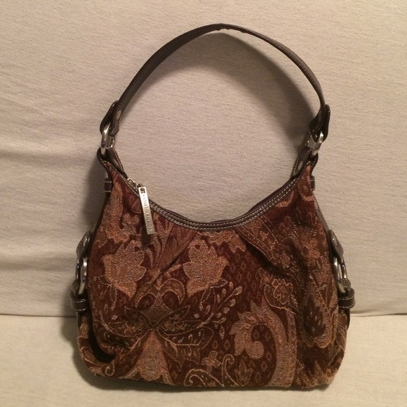 Tommy Hilfiger Sm. handbag purse, Brown & leather