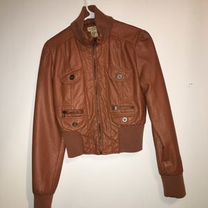 🏁 Faux moto camel colores jacket! Size M