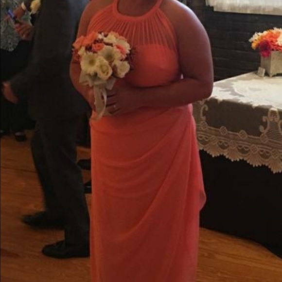 Bridesmaid/prom/ball/ Coral Dress