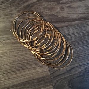 Gold Stackable Bracelets
