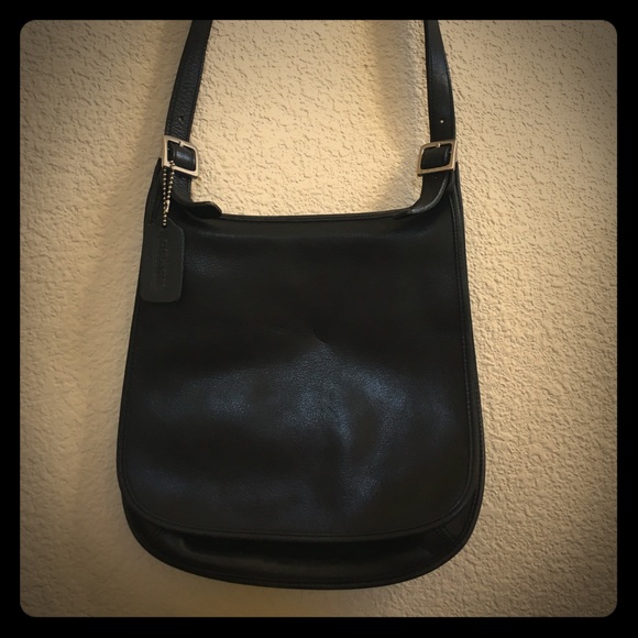 Authentic Black Coach Cross Body Purse