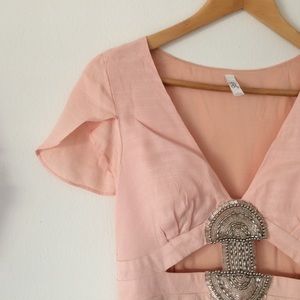 Free People Meet Me There beaded dress