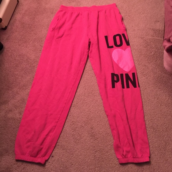 Pink sweatpants