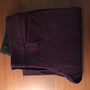 Loft maroon dress slacks - size 0