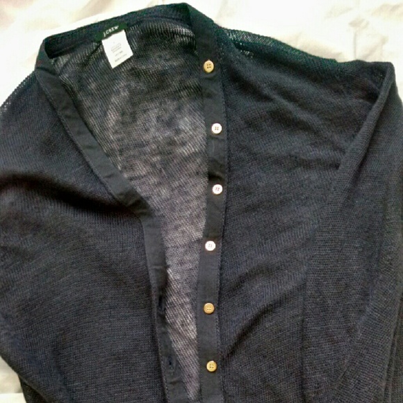 J.crew linen island cardigan