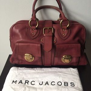 Marc Jacobs Blake Leather Handbag - maroon/oxblood