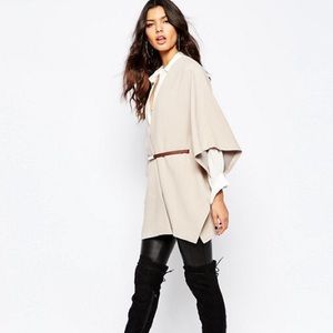 ASOS Lightweight Cape 💖w/belt 🎉NEVER WORN M/L