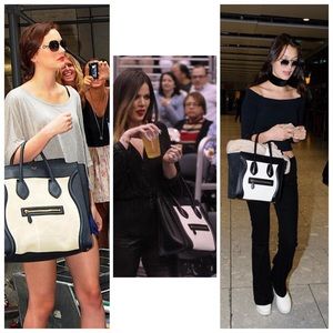 Large Black and White Phantom Bag
