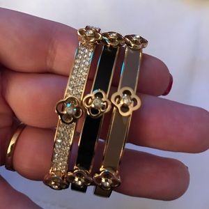 Set of Three Henri Bendel Bangle Bracelets