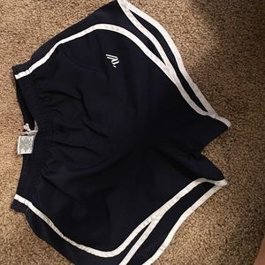 Navy varsity shorts