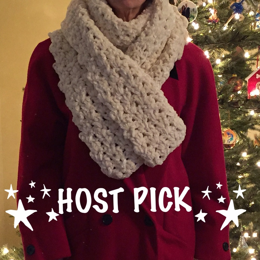 HOST PICK! Handmade, 1 of a kind, crocheted scarf/wrap/shawl.