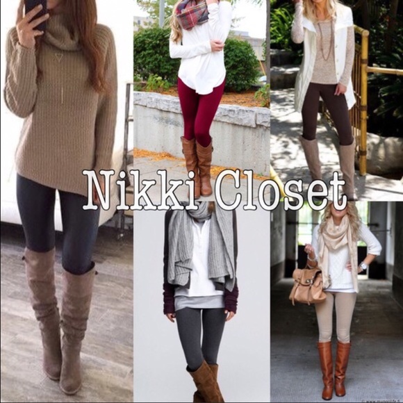 Plus size OS high waisted fleece lined leggings - Picture 2 of 3