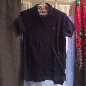 Ralph Lauren Polo Medium Navy Shirt Like New!