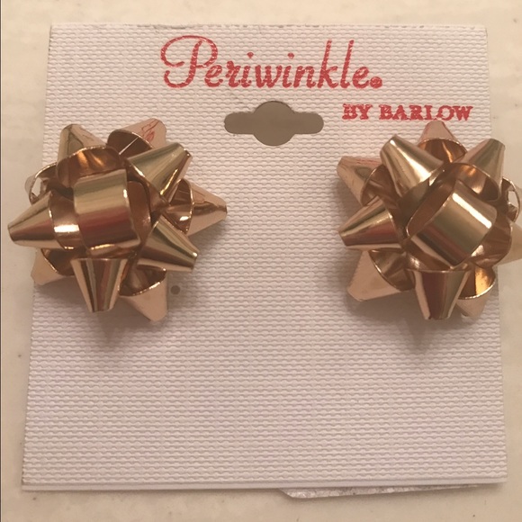 Gold Bow Earrings