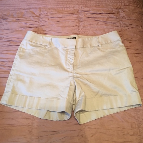 Express Khaki Editor Shorts